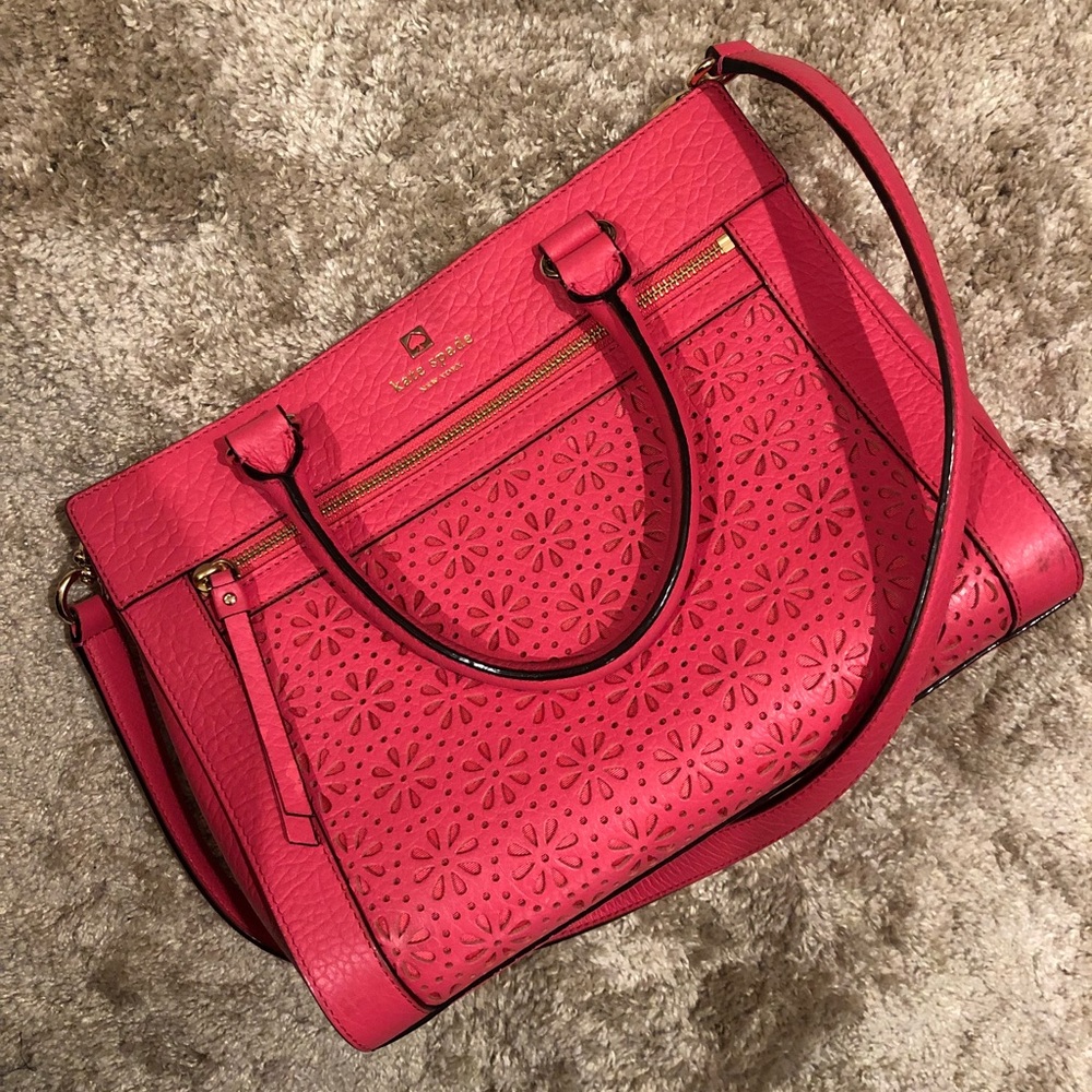 Kate Spade Pink Eyelet Bag